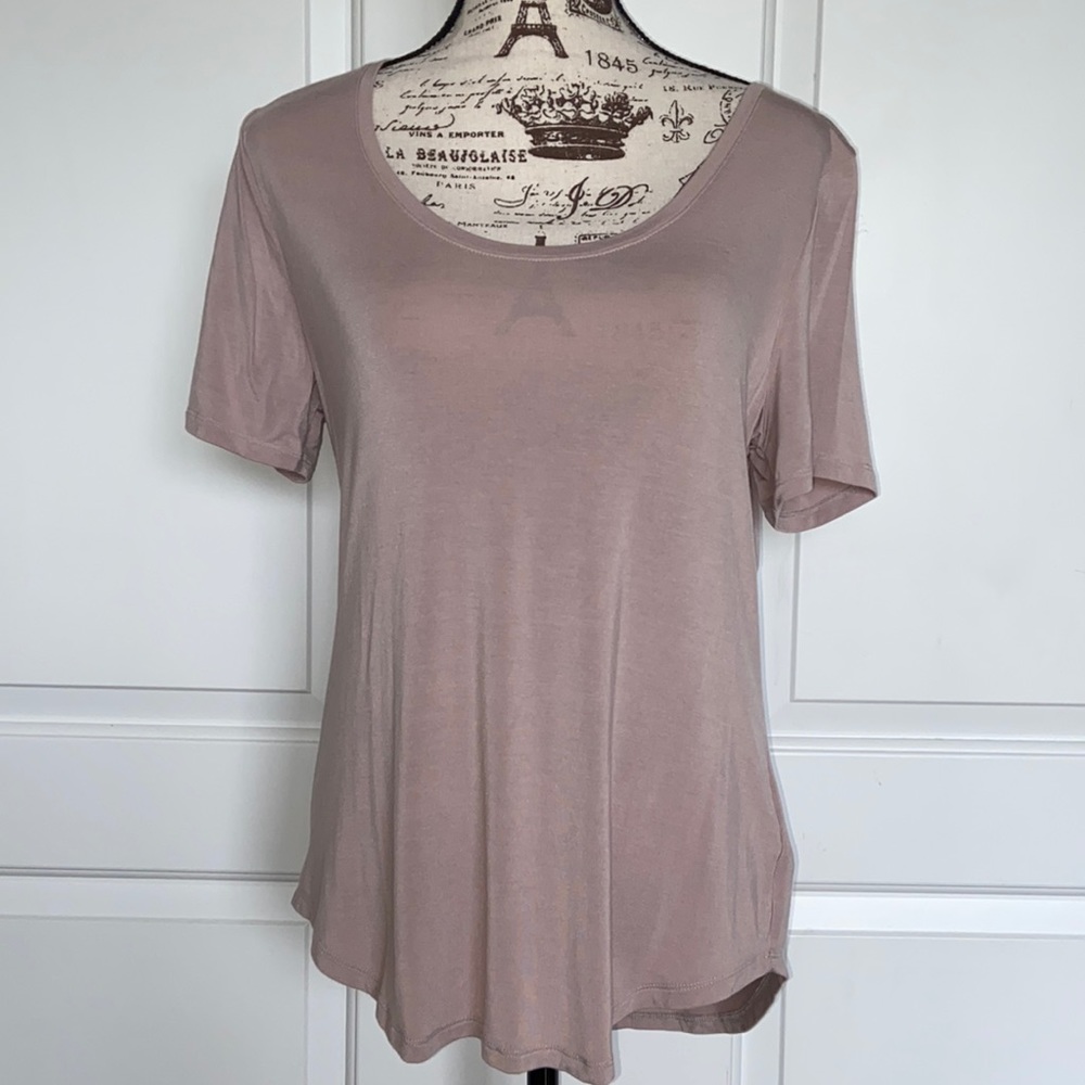 OLD NAVY LUXE CURVED-HEM TEE FOR WOMEN